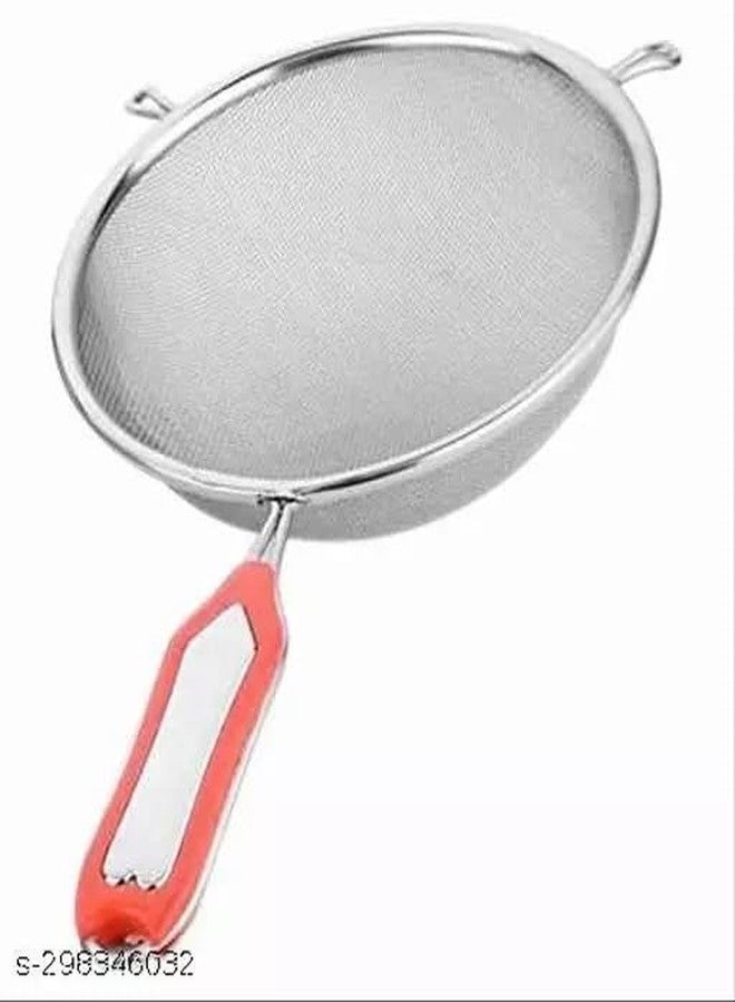 LSARI Stainless Steel 14cm Soup and Juice Strainer (Silver) - Image 1